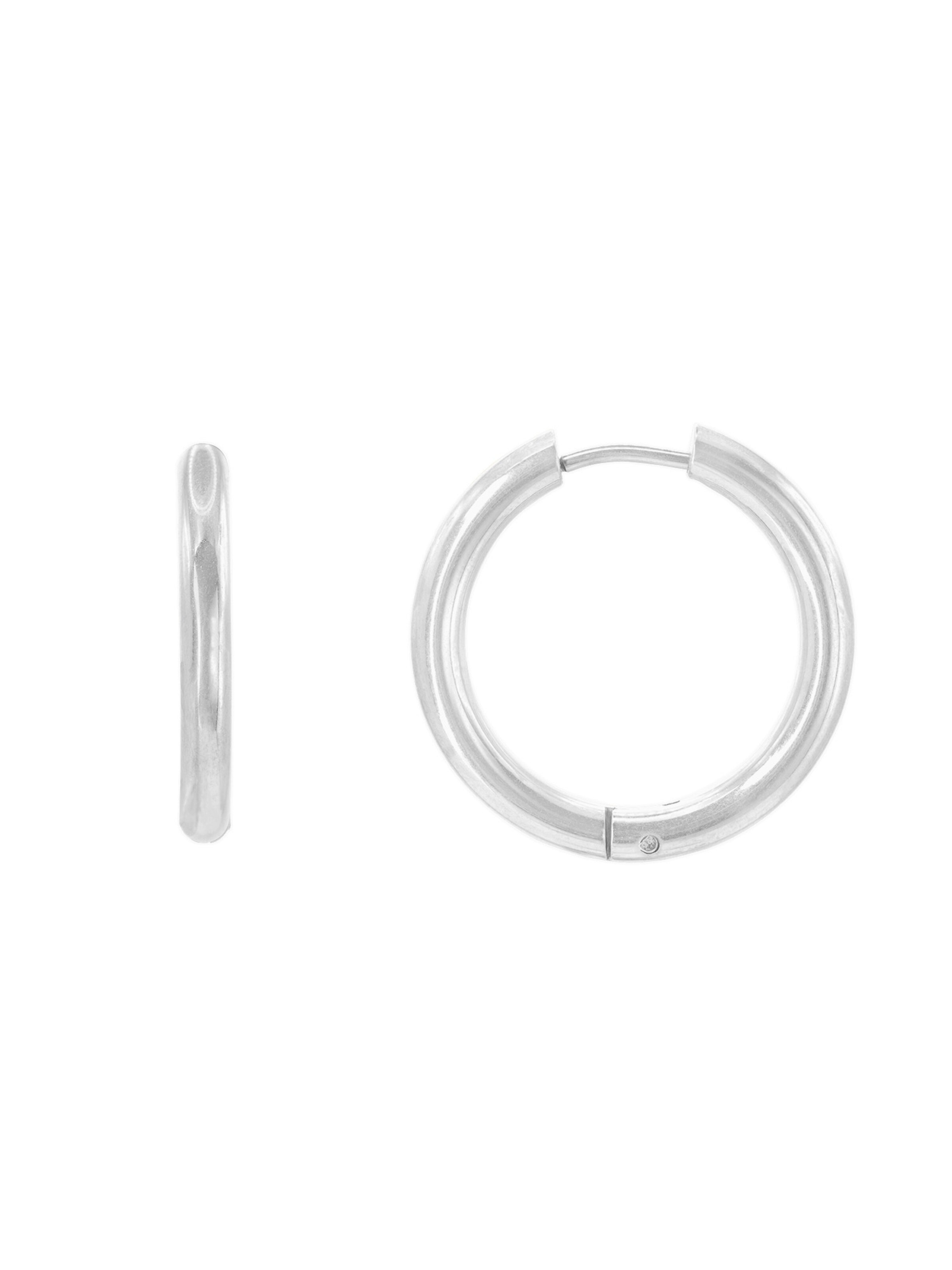 Boucles d'oreilles 'David' Heideman en argent : devant