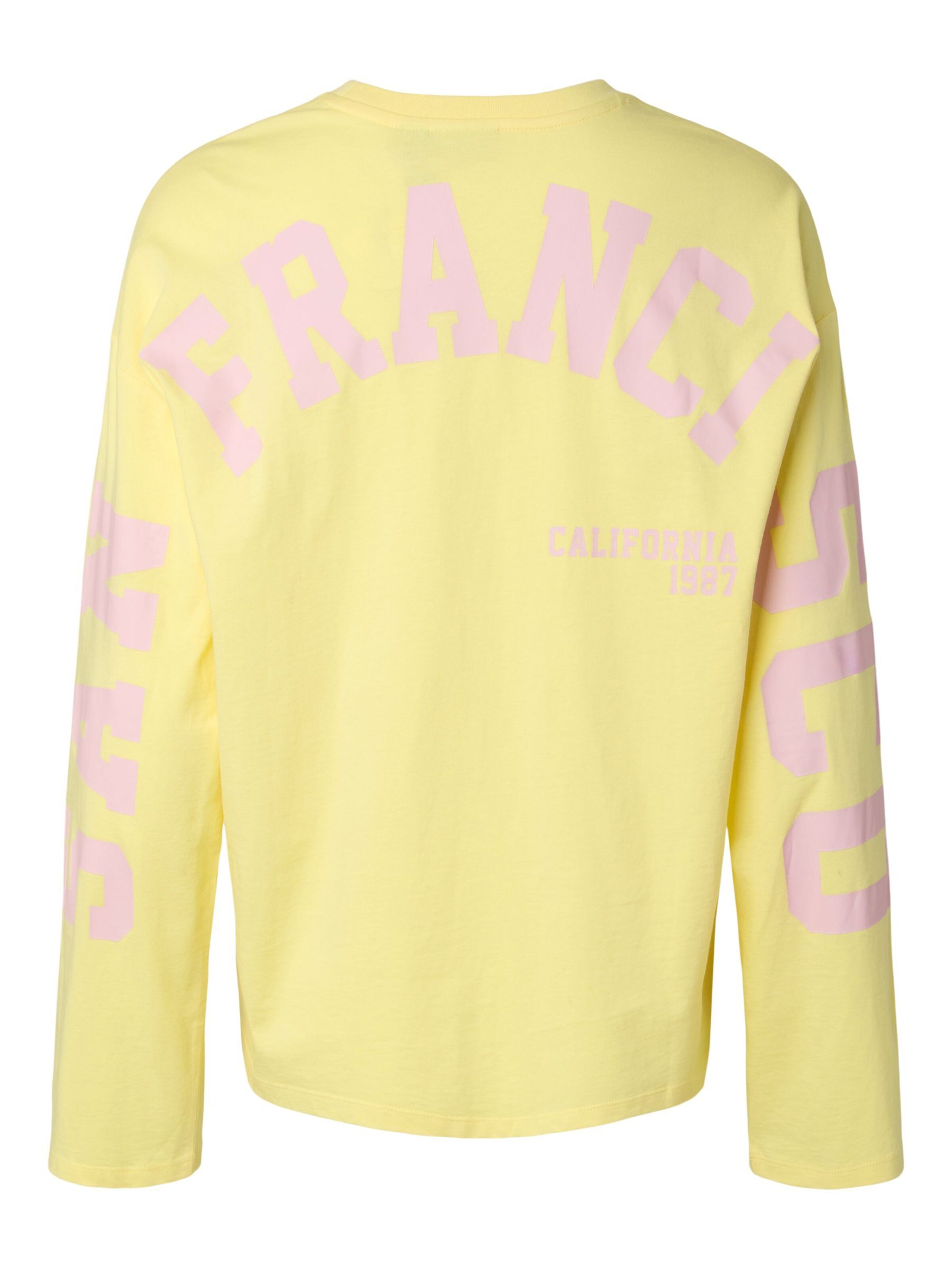 T-shirt 'Ria Fany' PIECES en jaune