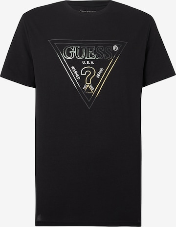 T-Shirt GUESS en noir : devant
