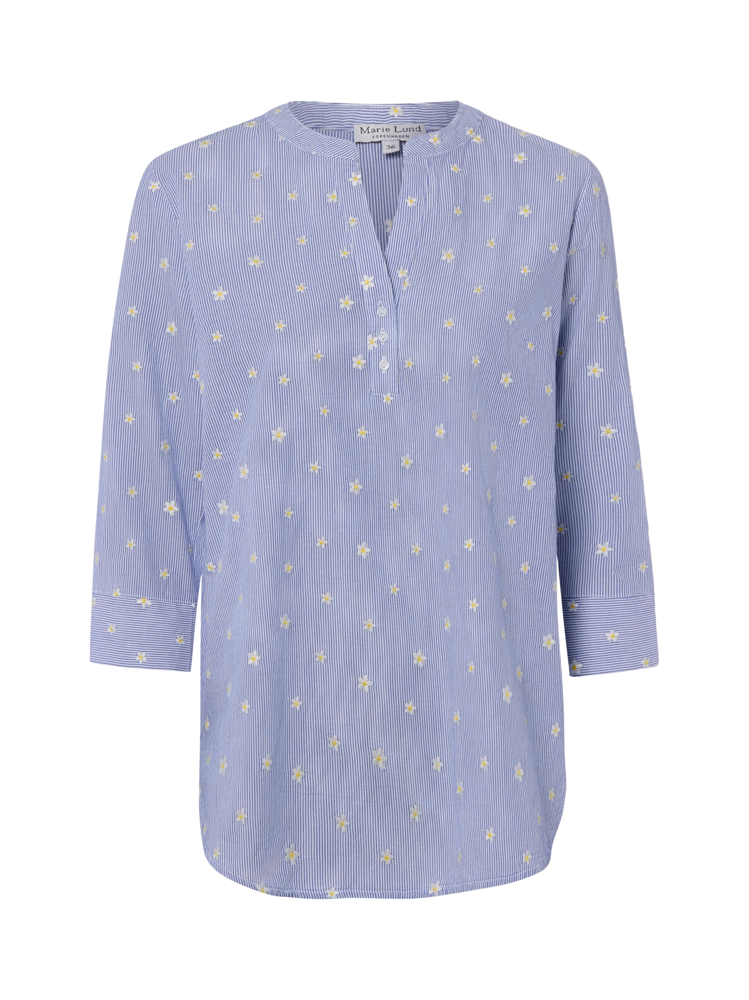 Marie Lund Blouse in Blue: front