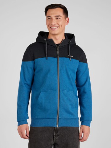 Ragwear Zip-Up Hoodie 'TOMIE' in Blue: front