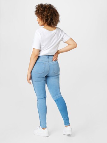ONLY Carmakoma Slimfit Jeans 'AUGUSTA' in Blau