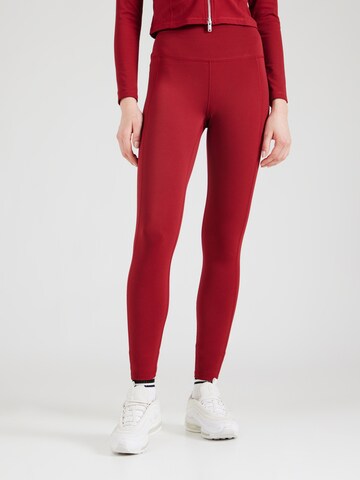 NIKE Skinny Sports trousers 'ONE' in Red: front
