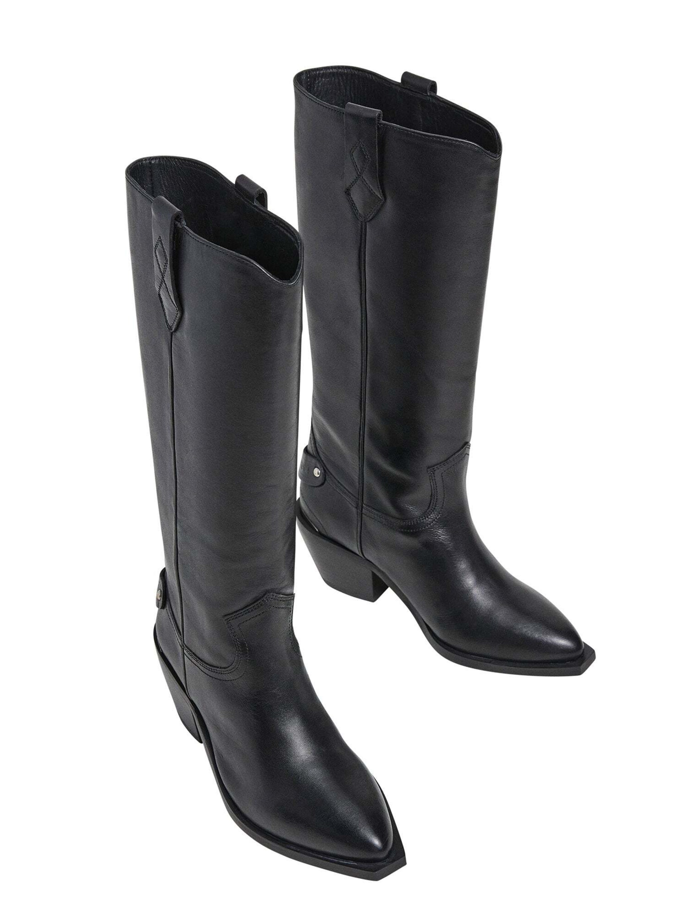 Pepe Jeans Cowboystiefel 'April' in Schwarz