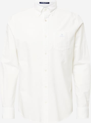 GANT - Camisa 'BEEFY' em branco: frente