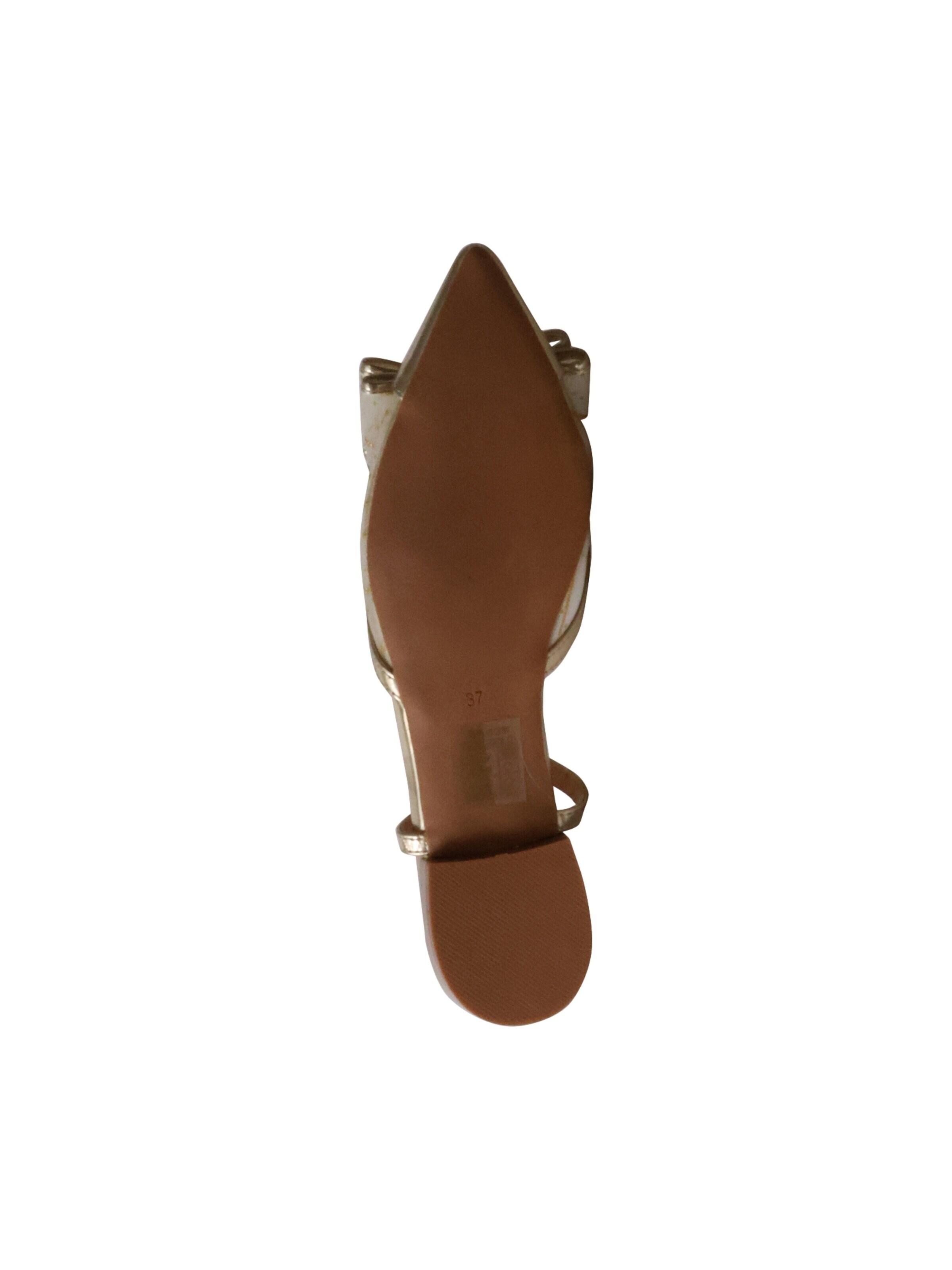 Décolleté 'Pumps mit Riemchen von R and BE' di Super Mode in oro