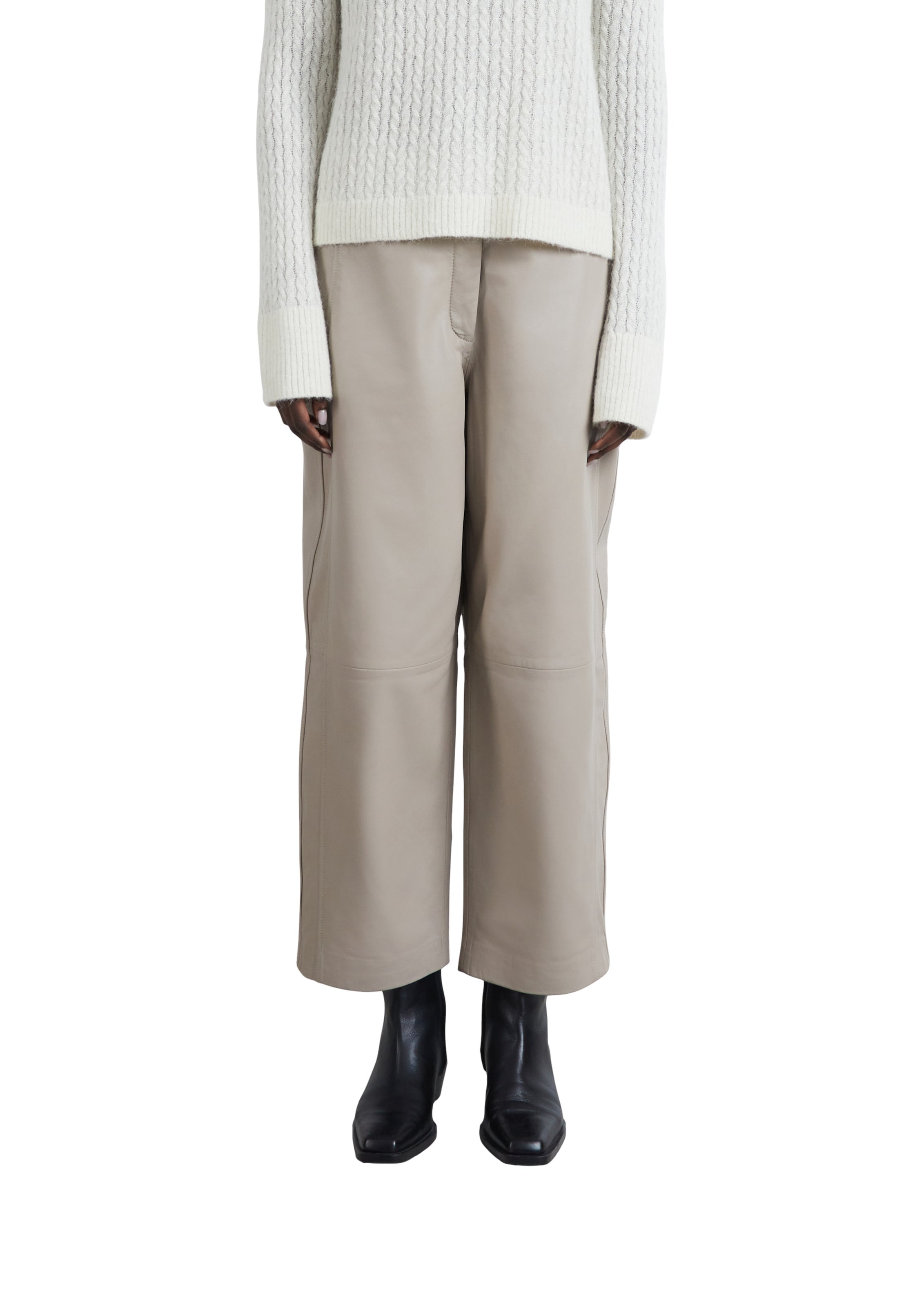 COMMA Vat Broek in Beige: voorkant