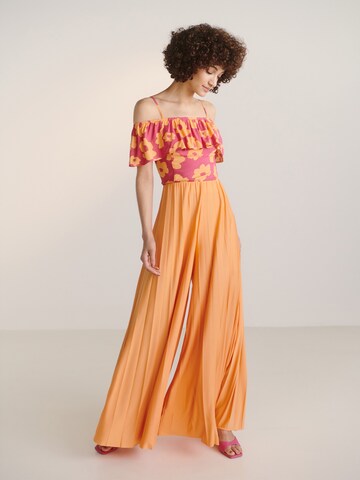 Guido Maria Kretschmer Women Široke hlačnice Hlače 'Samantha' | oranžna barva