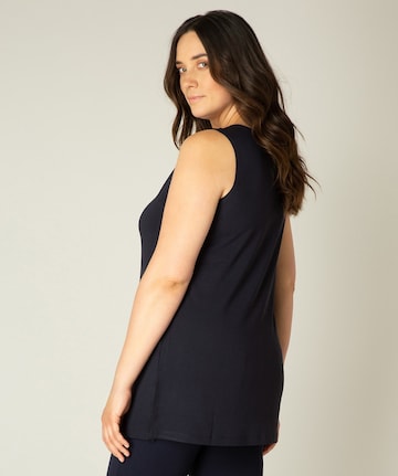 BASE LEVEL CURVY Top 'Alicia' in Blue