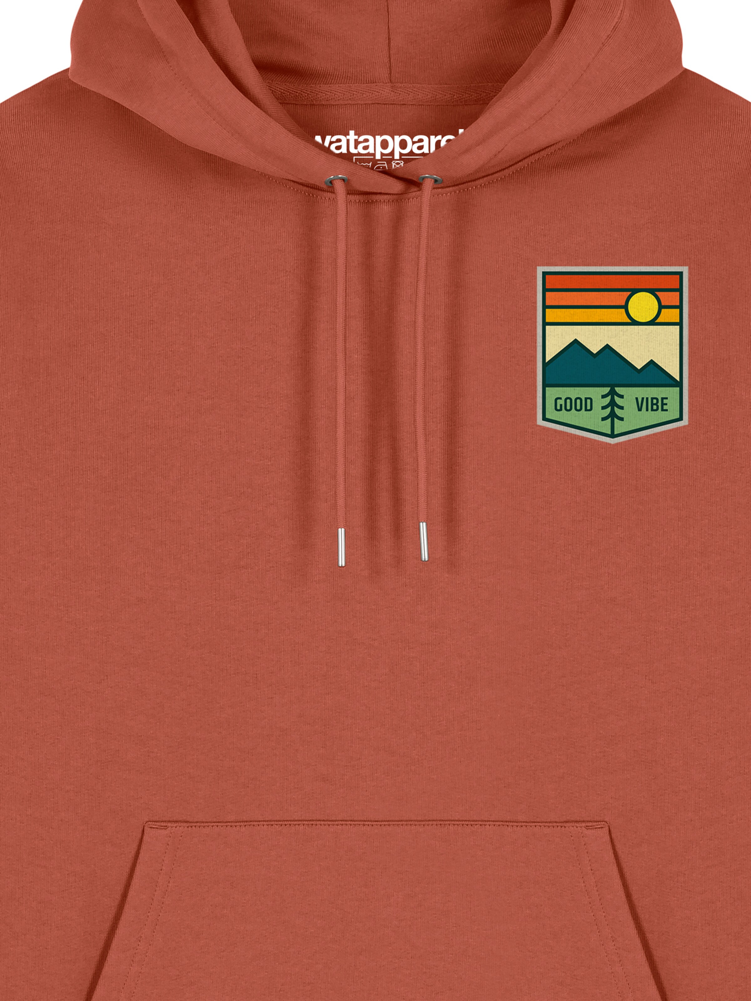 Sweat-shirt ' Good Vibe ' Watapparel en marron