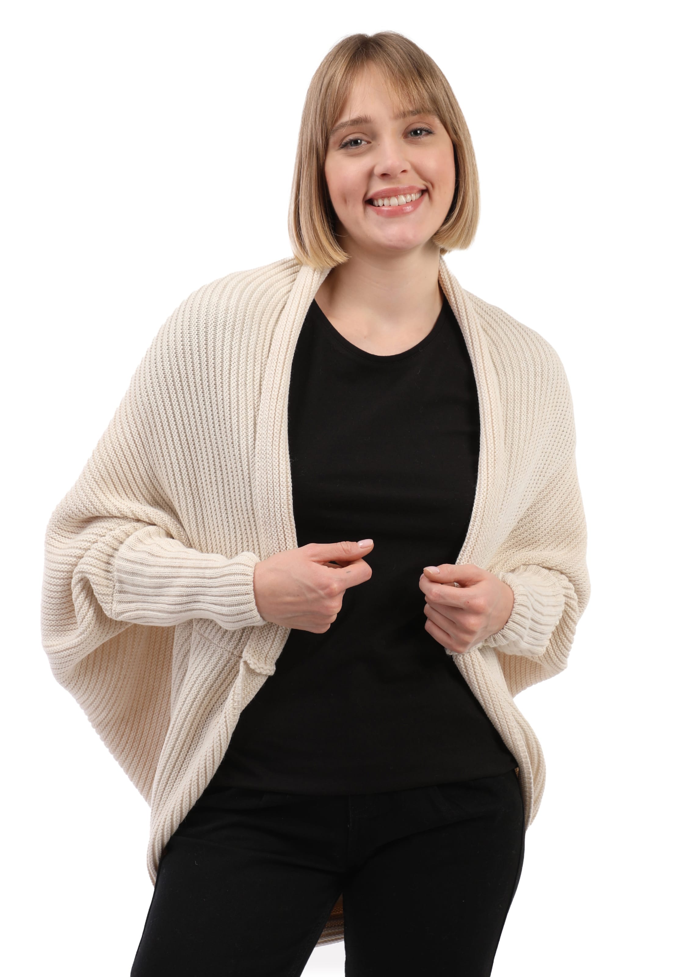 Felix Hardy Strickjacke in Beige: Vorderseite