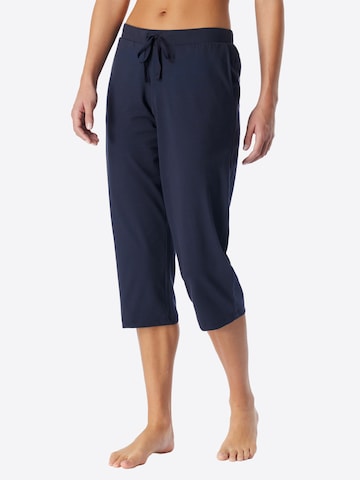 Pantalon de pyjama ' Mix & Relax ' SCHIESSER en bleu : devant