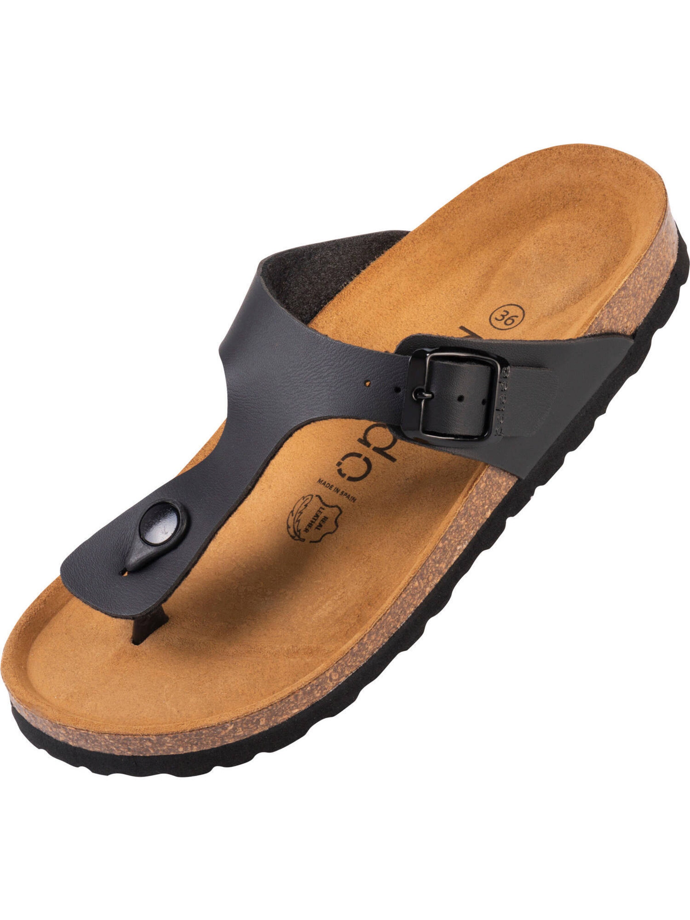 Palado T-bar sandals 'Kos' in Black: front
