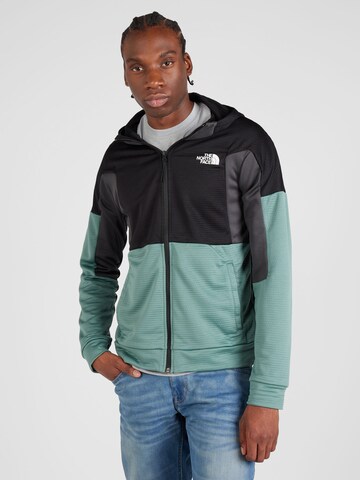 THE NORTH FACE Athletic Fleece Jacket 'Mountain Athletics' in Green: front