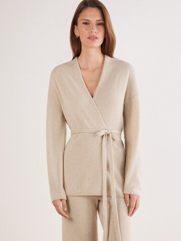 INTIMISSIMI Knit Cardigan in Beige: front