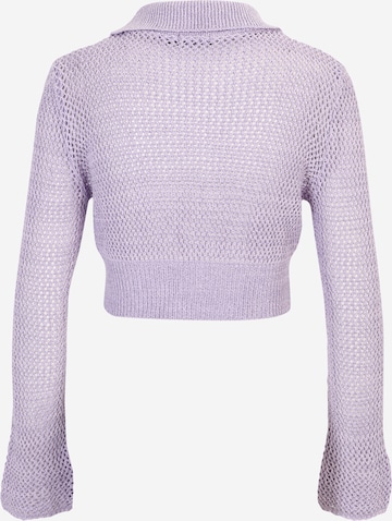 Nasty Gal Knit Cardigan in Purple