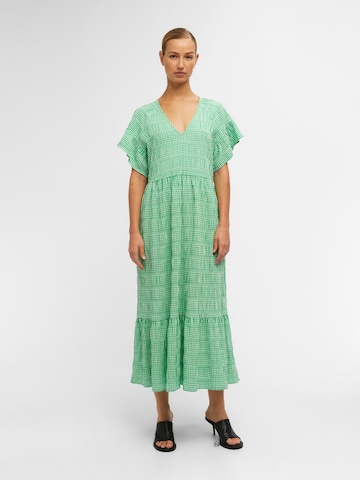 OBJECT - Vestido de verão 'AZANA' em verde: frente