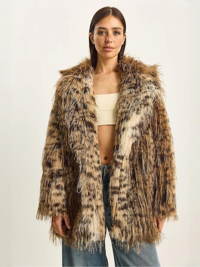 Bianco Lucci Sobretudo meia-estação em castanho / preto, Vista do artigo