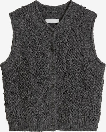 Marc O'Polo DENIM Gebreide bodywarmer in Grijs: voorkant
