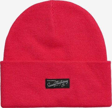 Bonnet Superdry en rouge : devant