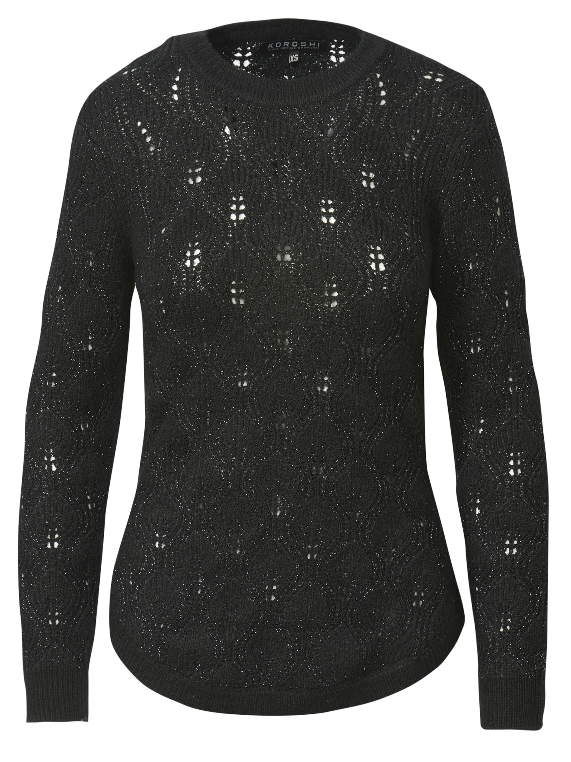 KOROSHI Pullover in Schwarz: Vorderseite