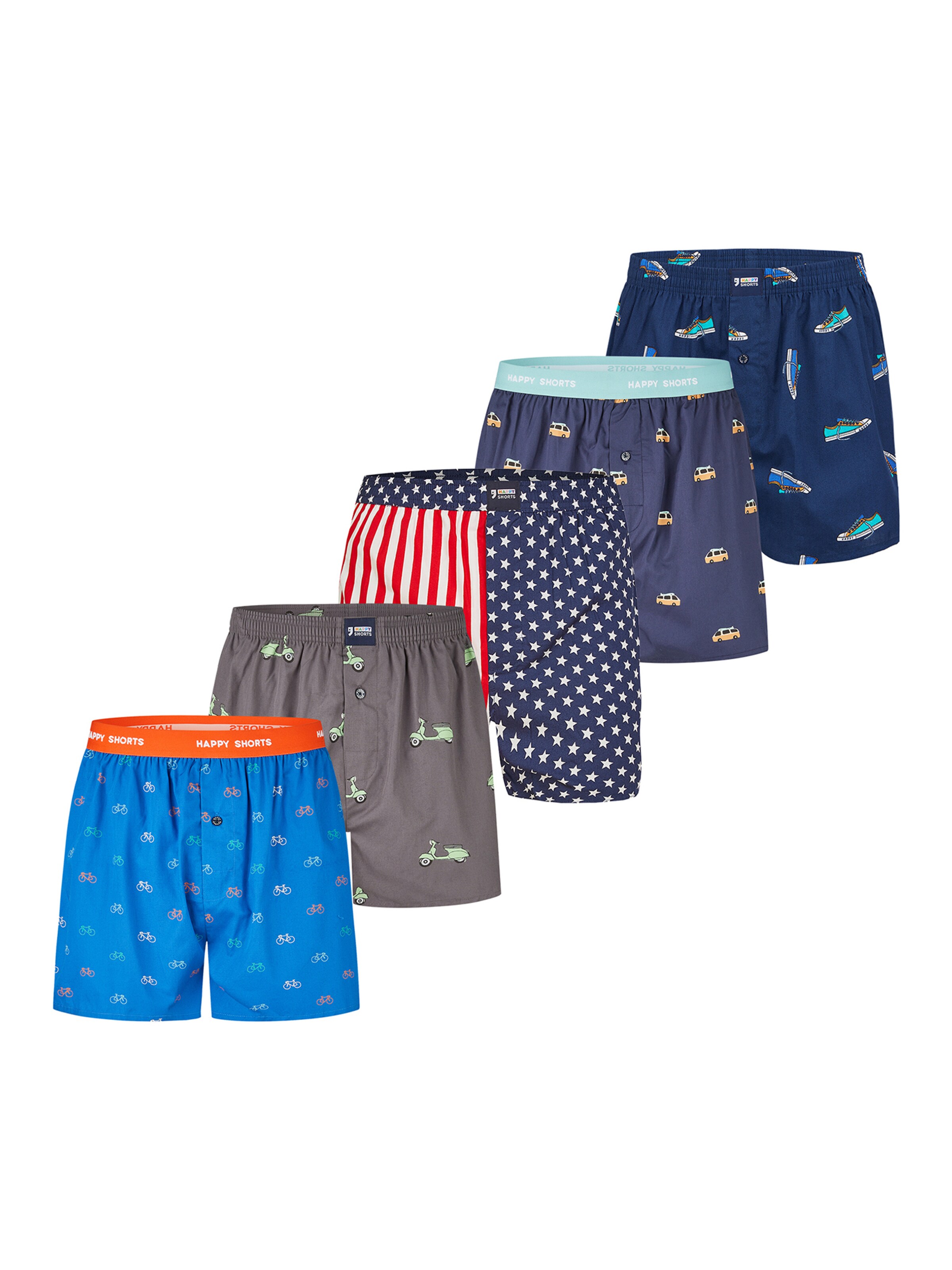 Boxers ' Motiv Mix ' Happy Shorts en mélange de couleurs : devant