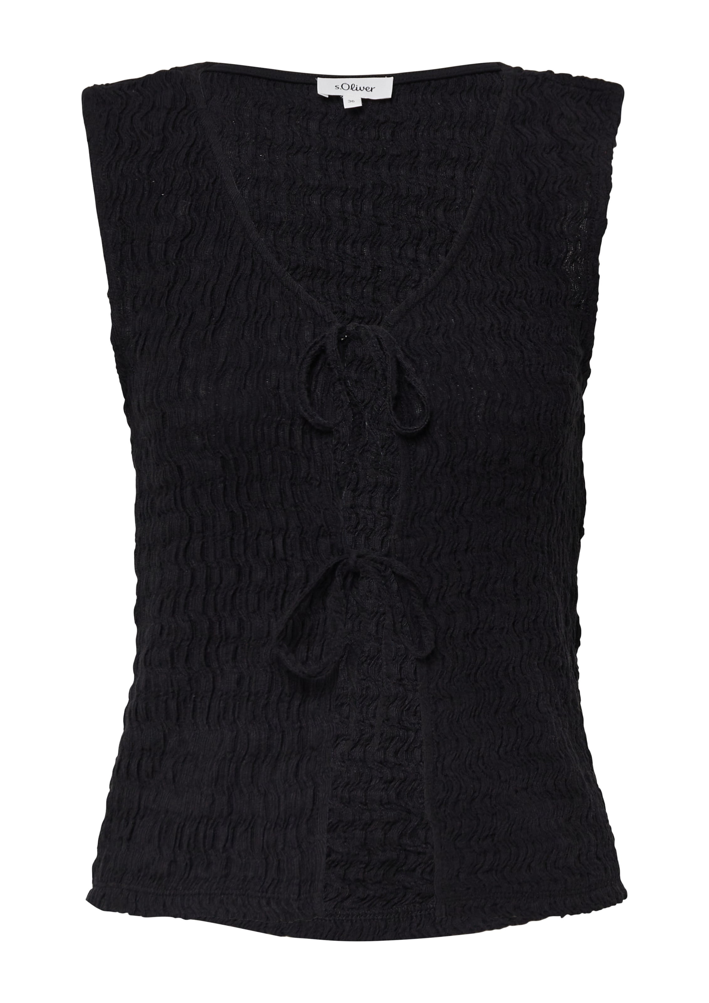 s.Oliver Bodywarmer in Zwart: voorkant