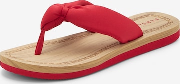 Tongs Elbsand en rouge : devant