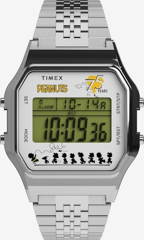 TIMEX Digitaluhr 'Timex x Peanuts T80 75th Anniversary Edition' in Silber: Vorderseite