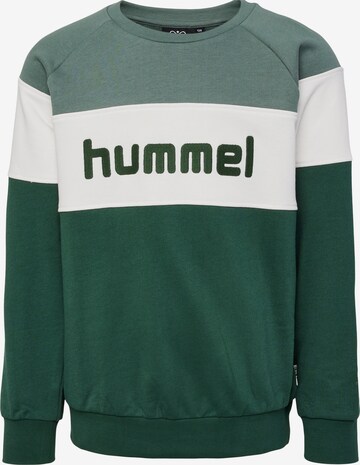 Hummel - Sweatshirt 'Claes' em verde: frente