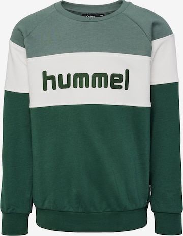 Hummel Sweatshirt 'Claes' in Groen: voorkant