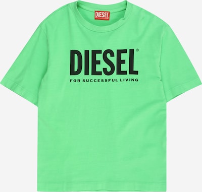 DIESEL T-Shirt 'TNUCI' in hellgrün / schwarz, Produktansicht