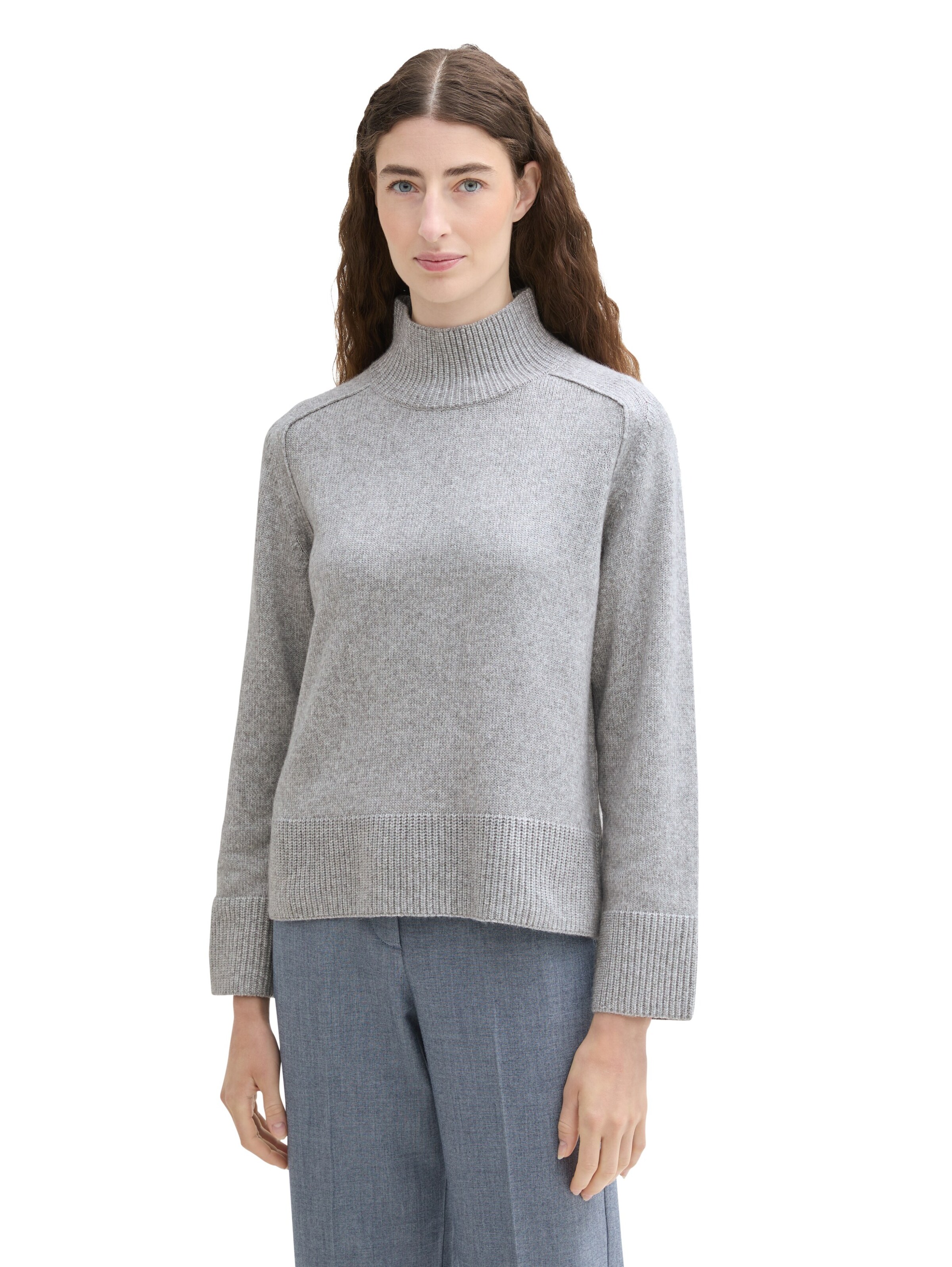 TOM TAILOR Sweater in Grey: front
