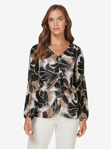 heine Blouse in Zwart: voorkant