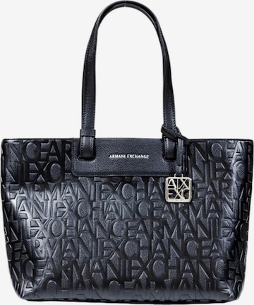 ARMANI EXCHANGE - Bolso de hombro en negro: frente