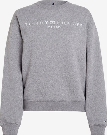 Tommy Hilfiger Curve Μπλούζα φούτερ σε γκρι: μπροστά