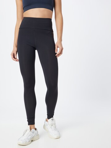ESPRITSkinny Sportske hlače - crna boja: prednji dio