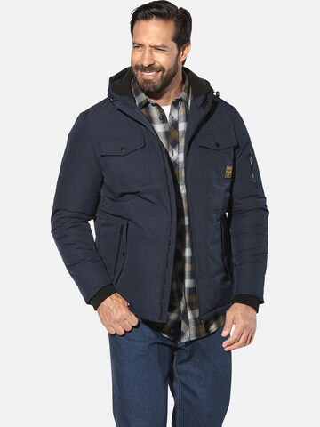 Jan Vanderstorm Outdoorjas 'Eirholm' in Blauw: voorkant