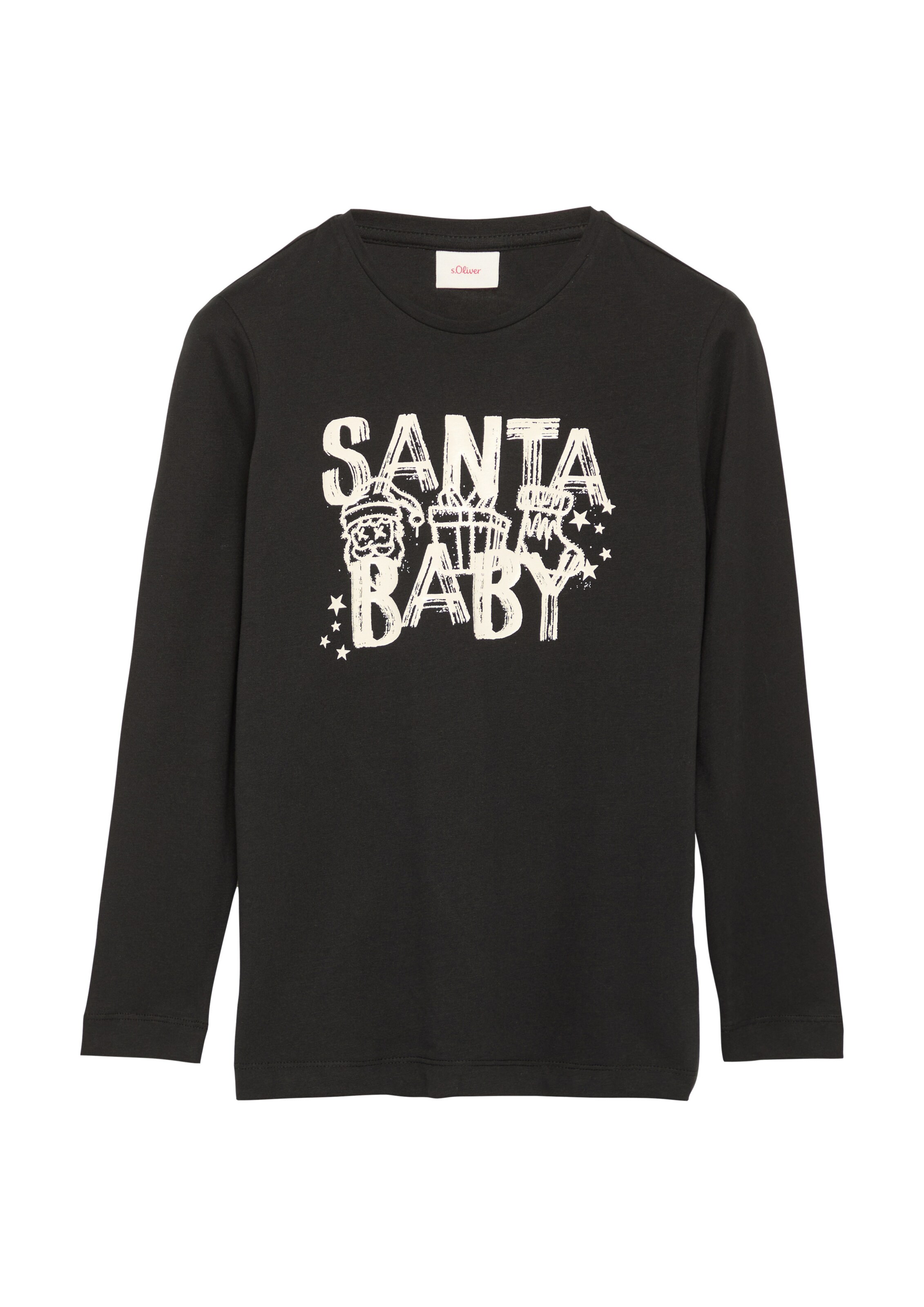 s.Oliver Shirt in Zwart: voorkant