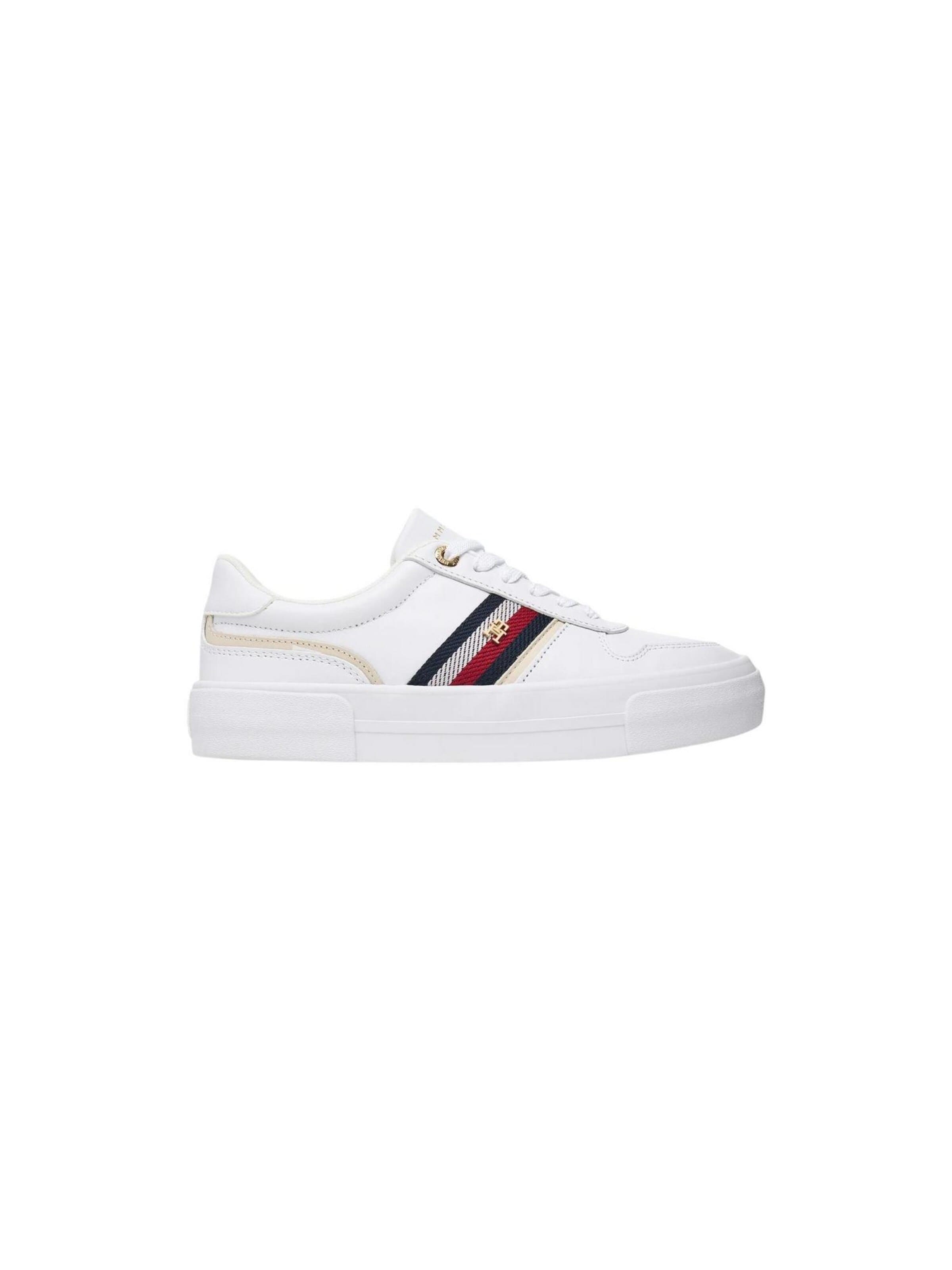 Baskets basses 'FW0FW09603' TOMMY HILFIGER en blanc : devant