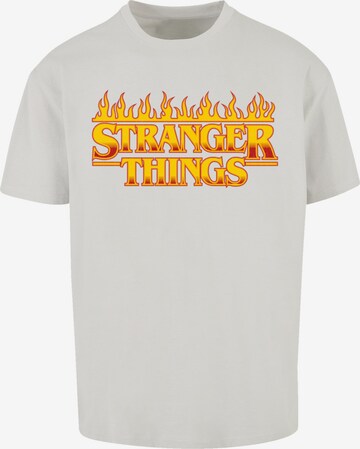 F4NT4STIC Shirt 'Stranger Things Netflix TV Series' in Grijs: voorkant