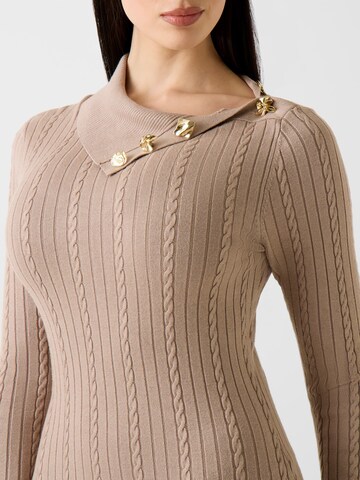GUESS Strickkleid in Beige
