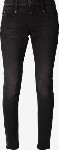 Miracle of Denim Skinny Jeans in Black: front