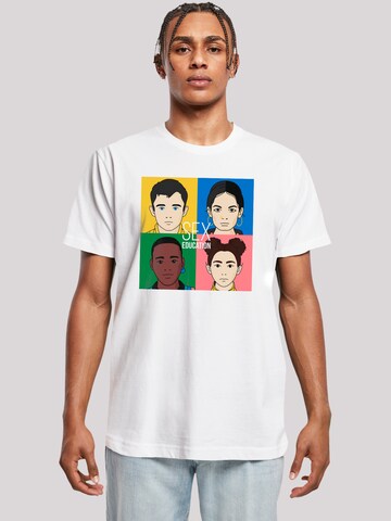 F4NT4STIC Shirt 'Sex Education Netflix TV Series' in White: front