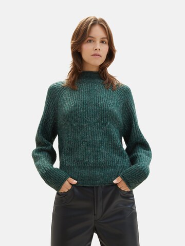 TOM TAILOR DENIM Sweater in Green