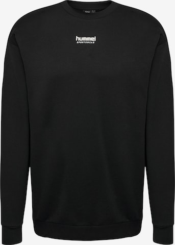 Hummel Sweatshirt 'LGC NATE' in Black: front