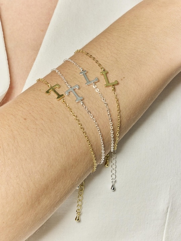 Luxenter Armband 'Alphabet T'‌‌‌‌‌‌ in Silber