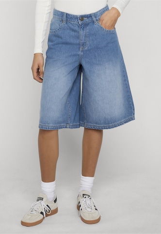 Urban Classics Wide leg Jeans in Blauw: voorkant