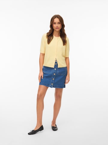 VERO MODA Knit Cardigan 'VMDoffy' in Yellow