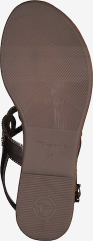 TAMARIS - Sandalias de dedo en bronce